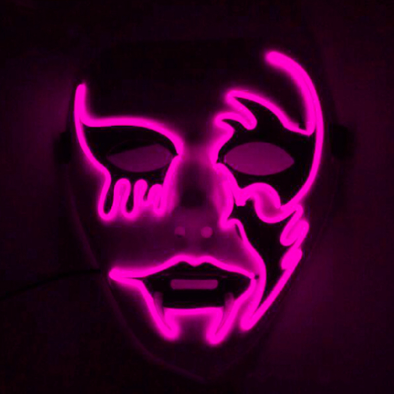 ハロウィンキラーコスプレマスクゴーストダンス怖いコスチューム - Led Purge Mask Halloween のレビューと価格