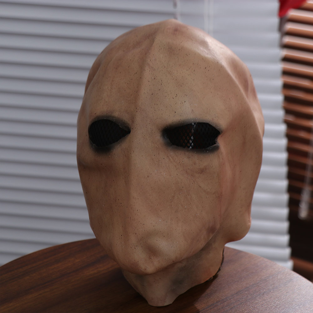 顔のない男のハロウィーン用スレンダーマンマスク。無毒でリアル - Latex Alien Mask Realistic のレビューと価格