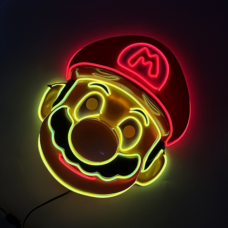 面白いかわいい点滅仮面舞踏会マスク大人子供装飾マスク発光フル - Led Purge Mask Halloween のレビューと価格